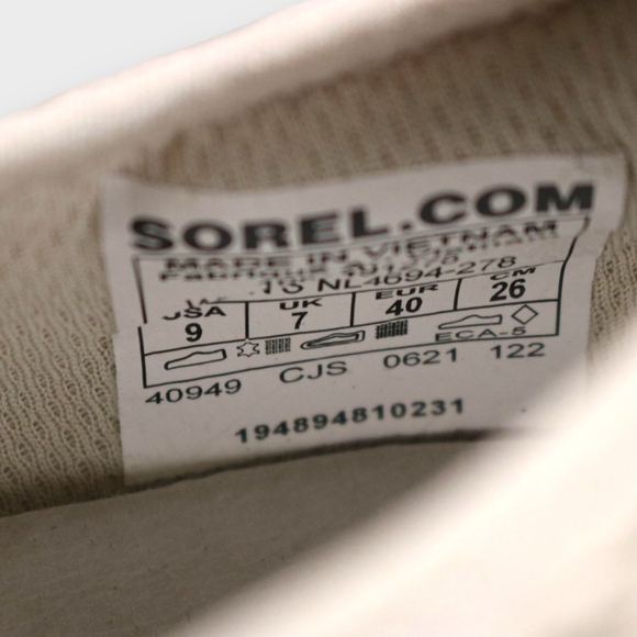 Sorel Kinetic Impact Lace Up Sneakers Dark Stone Moonstone Size Womens Size 9 - Picture 6 of 6